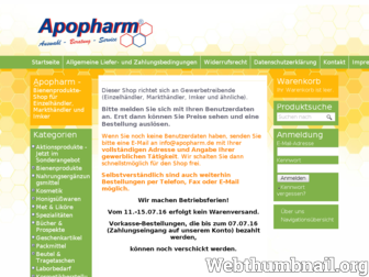 shop.apopharm.de website preview