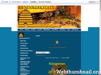 bienenwerkstatt.at website preview