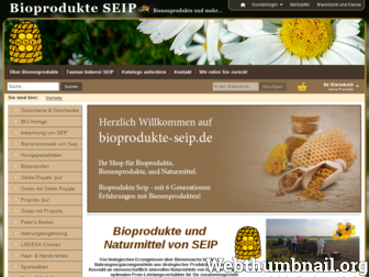 bioprodukte-seip.de website preview