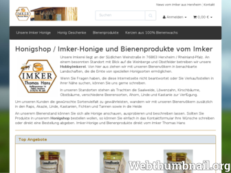 imker-hans-shop.de website preview