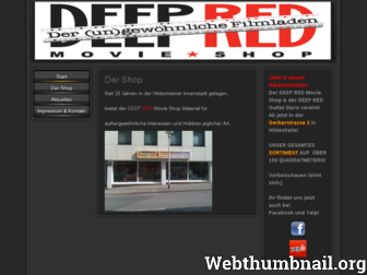 deepredmovieshop.jimdo.com website preview