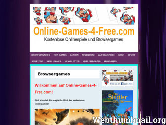 online-games-4-free.com website preview