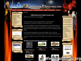 fantasy-heaven.de website preview