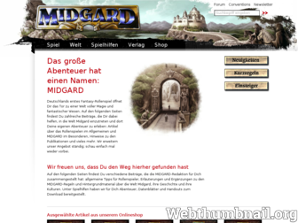 midgard-online.de website preview