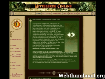 mittelerde-online.com website preview
