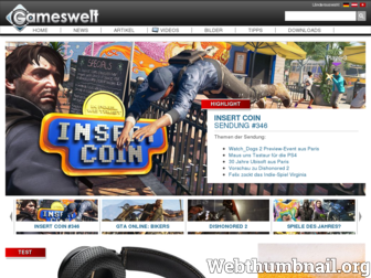gameswelt.de website preview