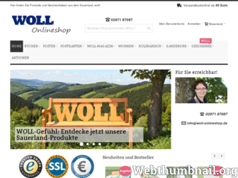 woll-onlineshop.de website preview