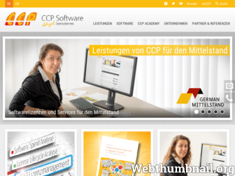 ccpsoft.de website preview