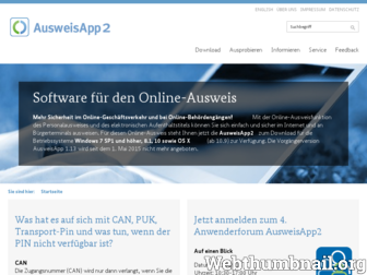 ausweisapp.bund.de website preview