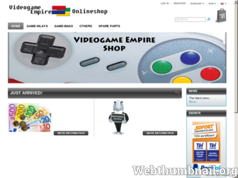 videogame-empire.de website preview
