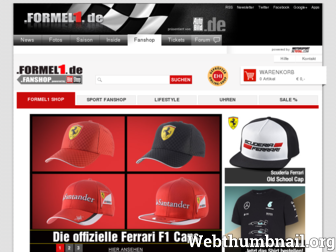 shop.formel1.de website preview