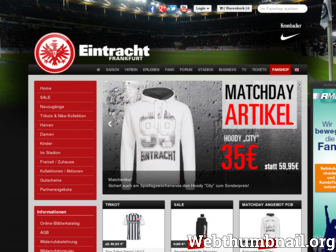 shop.eintracht.de website preview