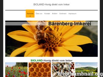 baerenberg-imkerei.de website preview