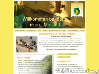 imkerei-metzlaff.de website preview
