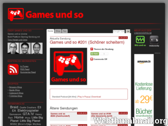 gamesundso.de website preview