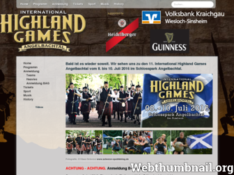 highland-games.info website preview