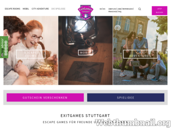 exitgames-stuttgart.de website preview