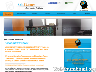 exitgames-saarland.de website preview