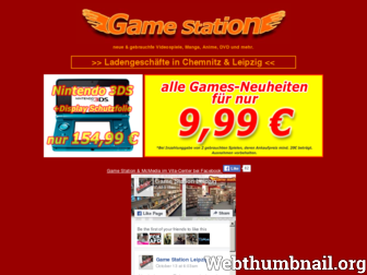 gamestation-shop.de website preview