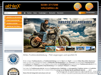 athlex-sportswear.de website preview