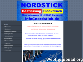 nordstick.de website preview