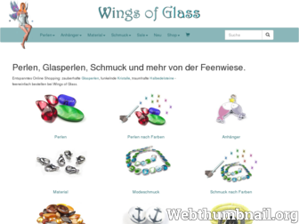 wingsofglass.de website preview