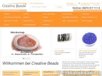 creative-beads.de website preview