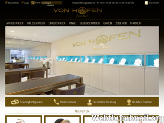 vonhofen-juweliere.de website preview