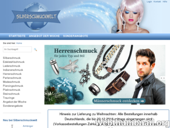 silberschmuckwelt.de website preview