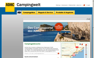 campingfuehrer.adac.de website preview