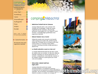 camping-hilsbachtal.de website preview