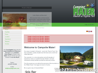 camping-maier.com website preview