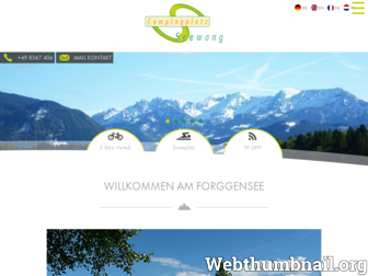 camping-forggensee.de website preview