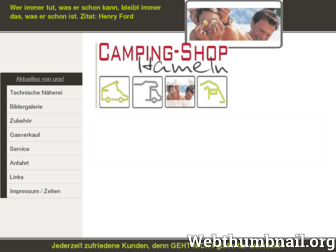 campingshop-hameln.de website preview