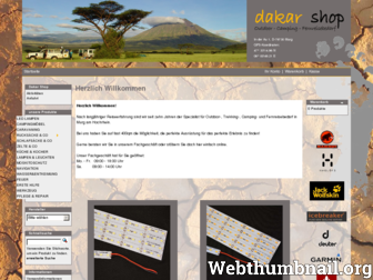 dakar-shop.de website preview