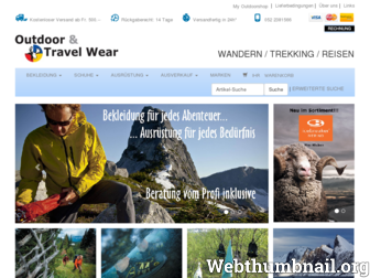 outdoorshop.ch website preview