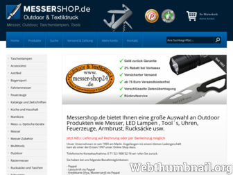 messershop.de website preview