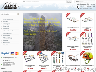 alpinsportladen.de website preview