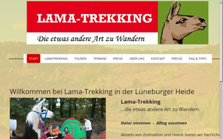 heide-lama-trekking.de website preview