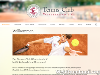 tennisclub-westerland.de website preview