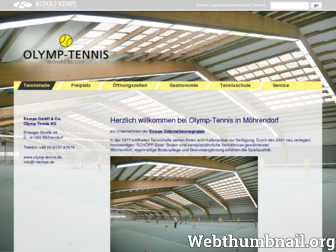olymp-tennis.de website preview