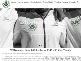 bscrehberge-tennis.de website preview