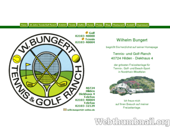 bungert-tennis-golf.de website preview