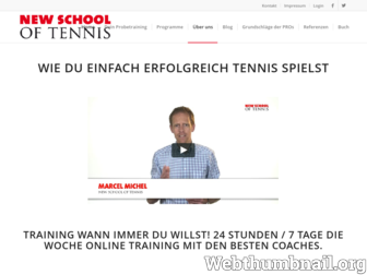 new-school-of-tennis.de website preview