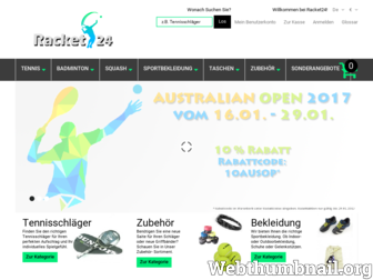 racket24.de website preview