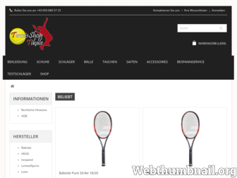 tennisshop-tikale.at website preview