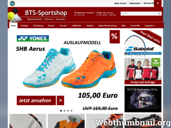 bts-sportshop.de website preview