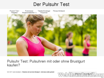 der-pulsuhr-test.de website preview