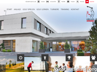 koelner-golfclub.de website preview