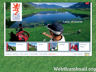 golfclublana.it website preview